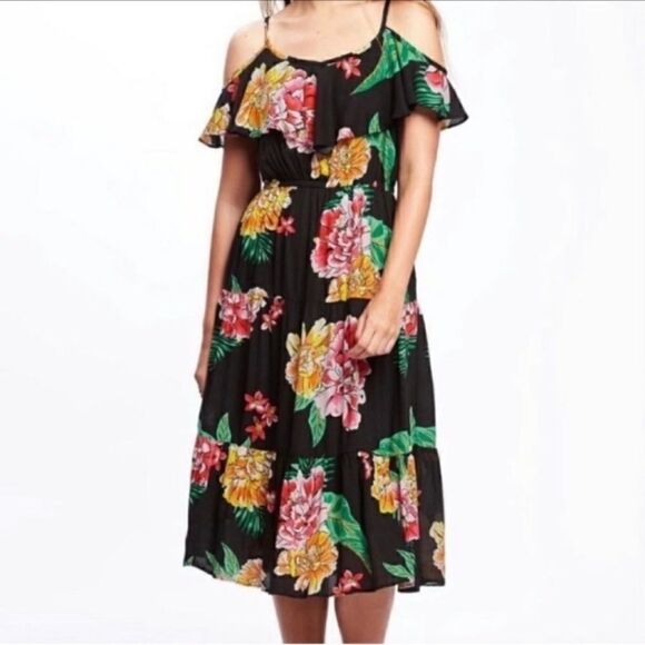 Old Navy Floral Print  Dress(Size Small) - Picture 1 of 7